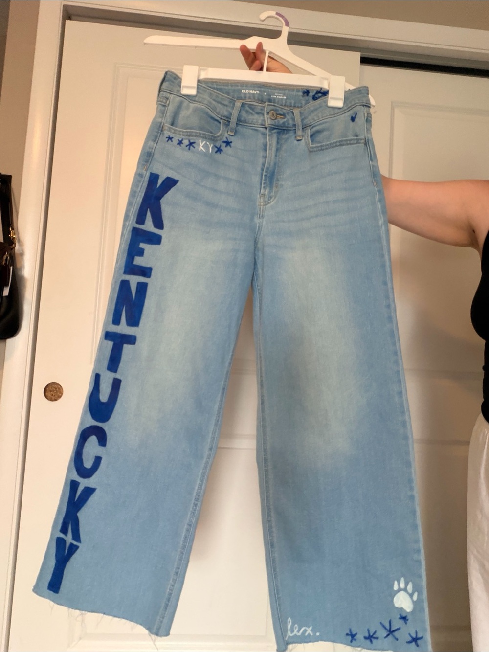 Light Blue 'Kentucky' Wide-Leg Women's Jeans